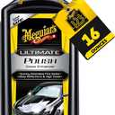 Meguiars Ultimate Polish High-Gloss Polish for a Show Car Shine Permanently Removes Light Swirls to Produce a Deep, Wet Reflection with a High Gloss Shine - Easy to Use, 16 Oz