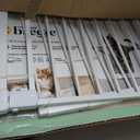 43 inch Tall Safety Dog Gate Adjustable 29.7-45.2 inch Extra-Wide Metal Pet Gate Drill-Free Pressure-Mount Installation kit Self-Closing Cat Gate for StairwellsDoorwaysWhite