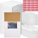 18 Set Vinyl Record Mailers 12.9 x 12.9 x 1" Shipping Boxes White Easy Fold Album Corrugated Cardboard Box Multi Depth Album Mailer for Packing Shipping Moving Storage Supplies