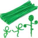 100 Pieces Pipe Cleaners Chenille Stem, Fruit Green Pipe Cleaners Set for DIY Arts Crafts Decorations, Chenille Stems (Fruit Green)