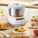 Joydeem Electric Dough Maker with Ferment Function, Microcomputer Timing, Face-up Touch Panel, 7.4Qt, 304 Stainless Steel, JD-HMJ7L