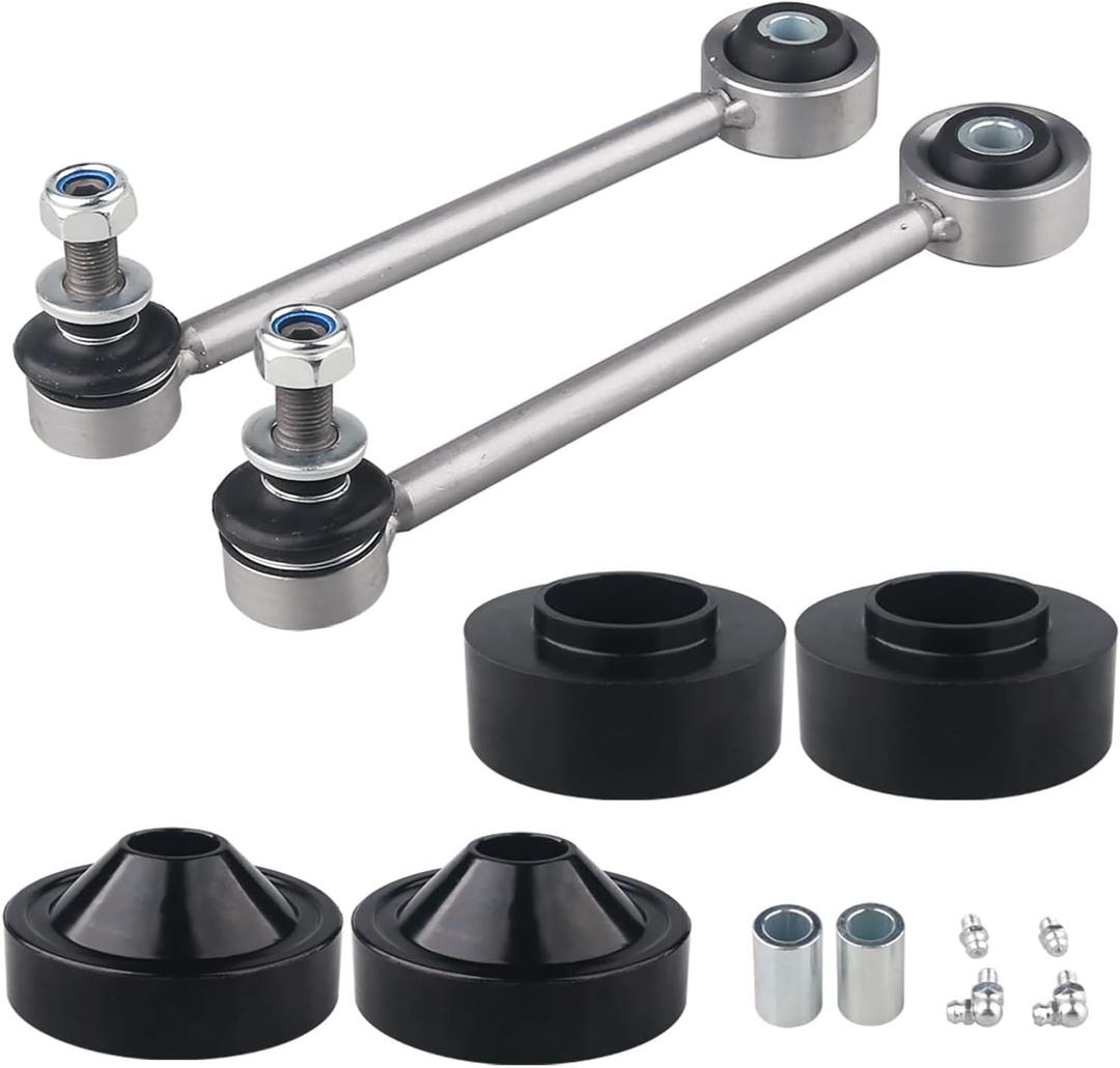 MR HELLO 2" Front & 1" Rear Lift Kit with End Links - Compatible with 07-18 Jeep Wrangler JK- Leveling Kit for Jeep JK Lift Kit Accessories
