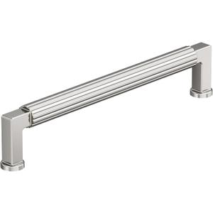 Amerock Ballard 6-5/16 inch (160 mm) Center-to-Center Polished Nickel Cabinet Pull, BP37645PN