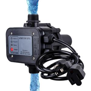 IP65 Automatic Water Pump ControllerWater Pump Pressure Switch Water Flow Sensor Switch Electronic Pump Pressure Regulator for Self-priming Pump110V-120V~50/60Hz