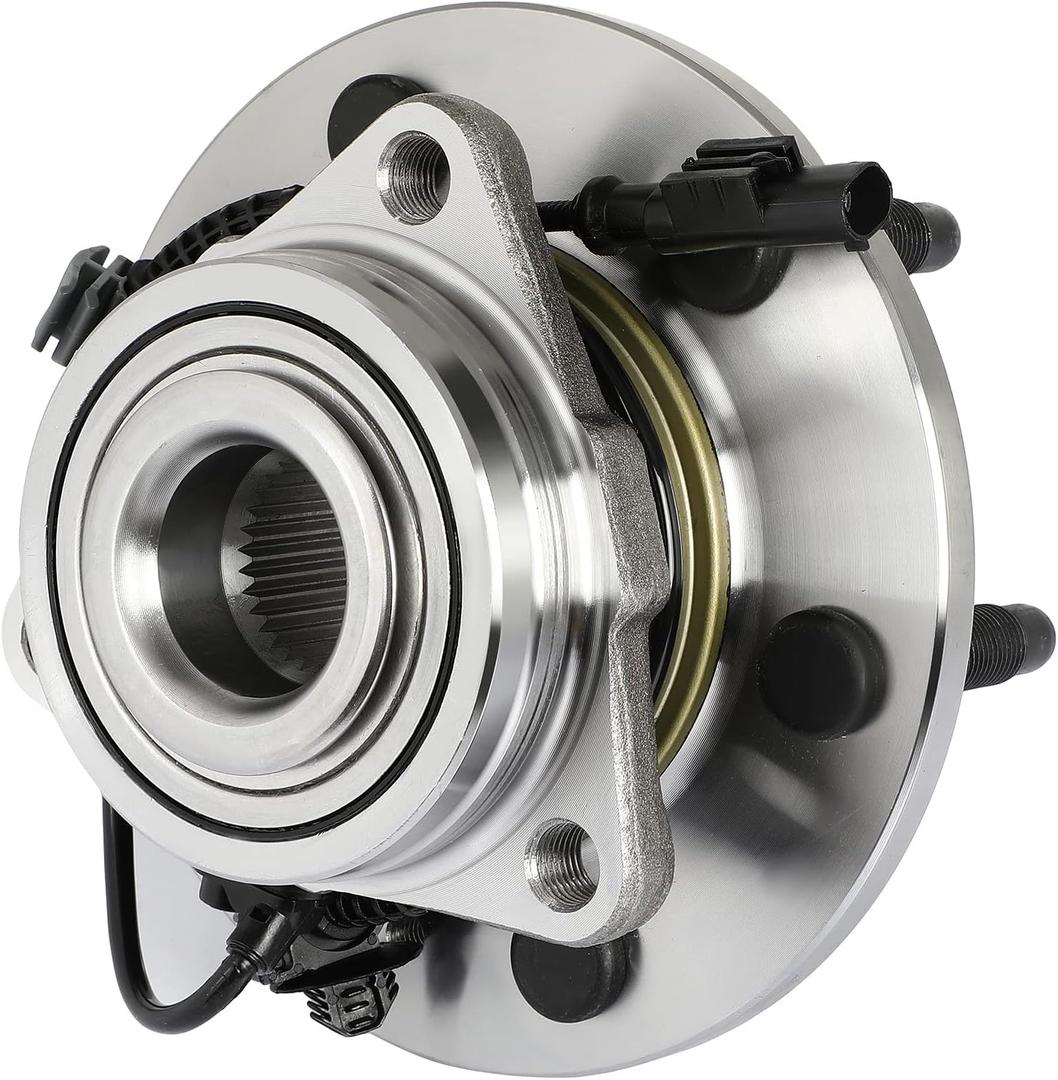 ECCPP 515096 Front Wheel Hub Bearing Assembly for Chevy Avalanche, Silverado, Suburban, Tahoe, Cadillac Escalade, GMC Yukon Sierra 1500 4X4 4WD 6 Lug Left Or Right W/ABS