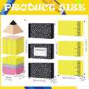 9 Pcs Back to School Decoration Large Pencil Notebook Rulers Boxes, 47 inches