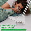 Saillong 1 Pack Large Spider Catcher with Long Handle, Contactless Spider Grabber Removes Release Spiders and Flies for Indoor use, Bug Container for Safely Capturing Spiders