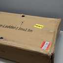 A-Frame Aluminum Telescopic Extension Ladder with Non-Slip Feet, 16.5FT Rv Telescope Foldable Extendable Compact Ladders for House Roof Travel Trailers, Adjustable Retractable, 330lbs Capacity (Silver)