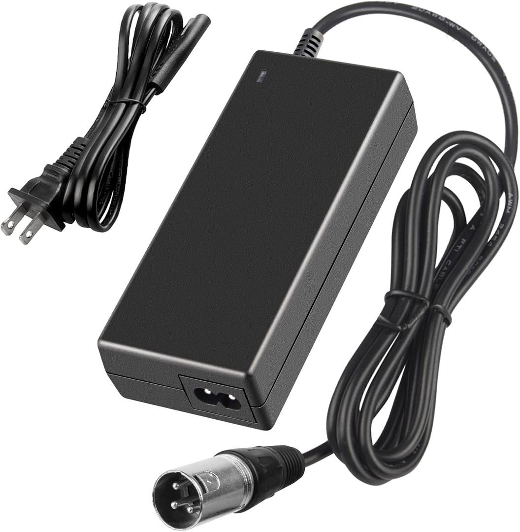 Fancy Buying 44V Charger for 36V Lead Acid Battery Razor MX500 MX650, GT GT750, Izip I600 I750 I1000 Mongoose M750 Electric Scooter with 3-Pin Male XLR Connector
