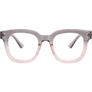 Madison Avenue Oversized Blue Light Blocking Glasses for Women Fashion Blue Light Blockers Anti Eyestrain & UV Protection Computer Eyeglasses (Gradient Purple)