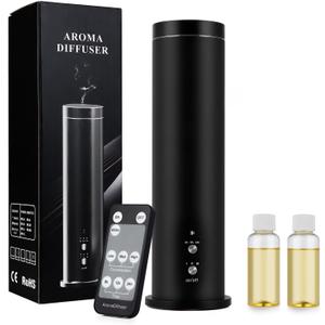 Waterless Scent Diffuser Starter Kit: 100ml Cordless Rechargeable APP Smart Remote Control - Aroma Aromatherapy Diffuser Suitable for Home Hotel 1000 Sq Ft. Coverage 2 Essential Oils