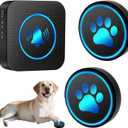 Dog Door Bell for Potty Training, Smart Wireless Doggie Doorbell to Go Outside, 1000 Feet Long Range with IP65 Waterproof Super-Light Touch Button, 60 Melodies & Adjustable Volume (2 Button)
