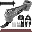 Upgraded Oscillating Multi Tool Compatible with Dewalt 20V Max Battery, Cordless Oscillating Tool with Brushless Motor 20000 OPM, 7 Gear for Cutting, Sanding, Scraping, Tool Only