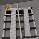 QILICHZ Wall Jewelry Organizer Set of 3 Jewelry Holder Jewelry Organizer Wall Mounted Wood Hanging Jewelry Wall Organizer Rustic Jewelry Hanger for Jewelry Storage Display (White)