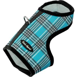 Bark Appeal Blue Plaid Wrap N Go Dog Harness for Small-Medium Pets  Soft Solid Mesh Vest Harness for Dogs, Puppies, Kittens & Cats  Easy Buckle-Free Design for a Comfortable Fit  Small