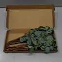 6 Pcs 27" Eucalyptus Stems Greenery Stems Eucalyptus Leaf Spray in Green Silk Plastic Plants Floral Artificial Plants for Home Party Wedding Decoration