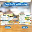 Daofary 10 Pack Acrylic Sign Holder 8.5 x 11 Horizontal, Double-Sided Stand up Table Top Sign Holders, Clear Acrylic Picture Frame Menu Flyer Paper Holder Display Stand for Office Business Store Wedding Party