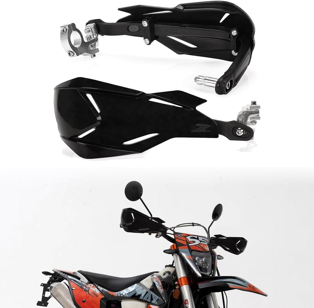 XIGNWU Universal Dirt Bike Handguards,with 7/8 22mm and 1 1/8 28mm Mounting Kits, Windproof Hand Guards Handlebars Protection for Light Bee Sur Ron X Sur Ron S Most Motocross ATV Pit Bike Quad