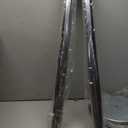 DuraSteel Crowd Control Barriers Stanchions with Retractable Belts & Sign Holder - Metal Stanchion Posts w/ 6.5ft Black Retractable Barrier Belt Ropes - Queue VIP Safety Line Dividers - Set of 6 Poles