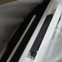 Nathan James Harvey Rattan Bar Stool, Bohemian Counter Height Stool with Woven Seagrass Seat, Solid Wood Legs, and Metal Footrest Seagrass/Brushed Black (24")