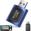 2026 Upgraded 2-in-1 Wireless CarPlay Adapter & Android Auto Wireless Adapter, Bluetooth Car Adapter for Wired to Wireless, Fast & Stable Auto-Connect, 5G WiFi & BT 5.4, Plug & Play (USB-C/A)