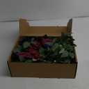 Ling's moment 2pcs Wedding Flowers Garland Artificial Floral Swag Arch Decorations Greenery Arrangements Burgundy & Navy Blue Ceremony Reception Garden Easel Wall Entryway Outdoor NOT Include Sign