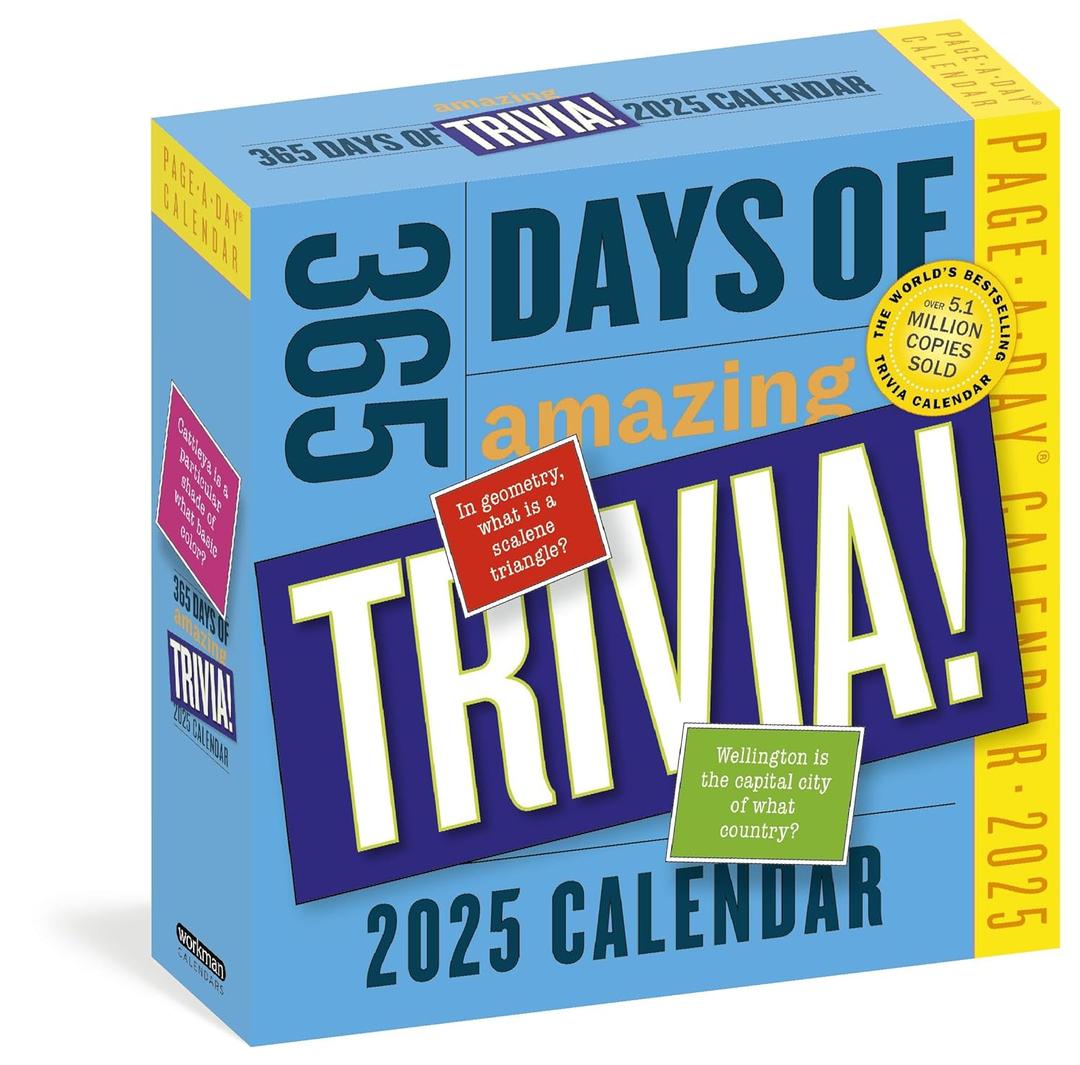 365 Days of Amazing Trivia Page-A-Day Calendar 2025: The World's Bestselling Trivia Calendar