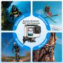 BO&DQQ Compatible for Go Pro Hero 13 12 11 10 9 Black Waterproof Housing Case 60M/196FT Protective Underwater Diving Case Shell with Cameras Handle Mount Accessories Kit
