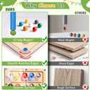 Magnetic Color and Number Maze, Montessori Wooden Magnet Puzzles Learning Counting Matching Board Unicorn Toys for Toddlers Kids 3-5, Educational Fine Motor Skills Toys for Girls Boys 3 4 5 Years Old