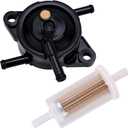 Fuel Pump with Filter for Kawasaki, Lawn Mower Fuel Pump & Filter Replacement Compatible with Kawasaki FR691V FR541V FR600V FR651V #49040-7008 49040-0770