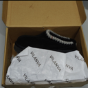 Vilanva Platform Clogs for Women Cozy Suede Fall Slippers with Warm Fur Lined Slip on Shoes Outdoor Indoor House Black Size 6