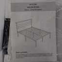 King Size Bed Frame, Heavy Duty Platform Bed Frame with Strong Metal Foundation,Under Bed Storage,Mattress Foundation,No Box Spring Required,Easy Assembly, Black