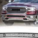 Front Bumper Lower Grille Compatible with Dodge Ram 1500 2019 2020 2021 2022 Grill Trim Replacement 68334531AD Black