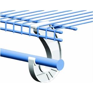 SuperSlide White Closet Rod Support Pack of 2