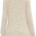 Sweaters for Women Long Sleeve Crewneck Sweatshirt Loose Casual Tunic Tops (M)