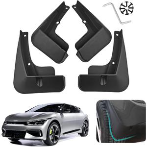 Custom Fit for Mud Flaps 2022-2025 Kia EV6 Mud Splash Guard Front and Rear 4-PC Set