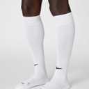 Nike Unisex Adult Baseball Softball Over-The-Calf Socks (2 Pairs) | Mens and Womens (White, L)