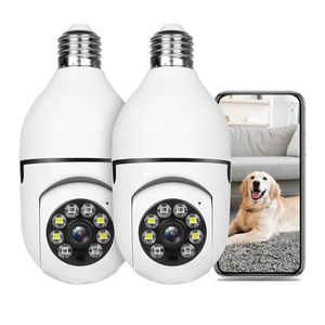 UPULTRA Light Bulb Security Camera Outdoor 2packs HD Wireless 5GHz/2.4GHz WiFi Home IP Cameras E27 360 Degree Panoramic,Motion Detection and Alarm,Two-Way Audio,Night Vision
