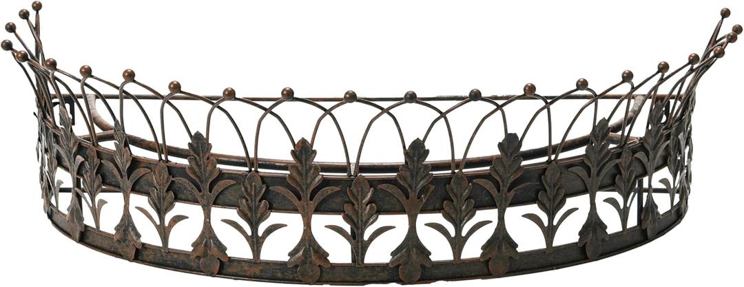 Metal Curtain Crown (Rust)