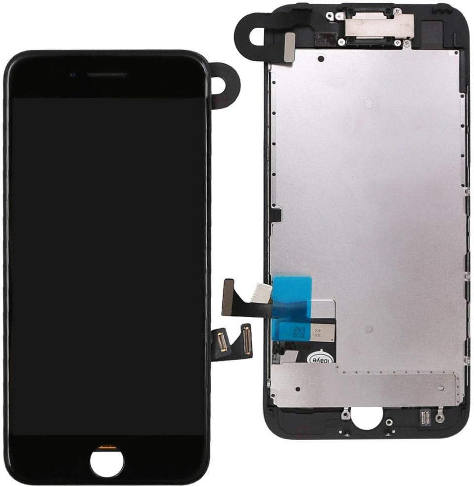 Black with Repair Tools for iPhone 7 4.7 Inch LCD Touch Screen Digitizer Display Replacement Full Complete Frame Assembly with Front Facing Camera Proximity Sensor Ear Speaker Black with Repair Tools for iPhone 7 4.7 Inch LCD Touch Screen Digitizer Display Replacement Full Complete Frame Assembly with Front Facing Camera Proximity Sensor Ear Speaker