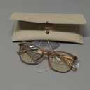 Madison Avenue Blue Light Blocking Glasses Anti Eyestrain UV Glare Blue Light Glasses for Women with Case, TV Phone Computer Gaming Eyeglasses (Coffee Brown)