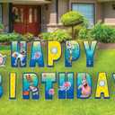 SpongeBob Happy Birthday Yard Signs with Metal Stakes, 16" Letters