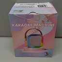 2025 Newest Mini Karaoke Machine for Kids Girls & Boys - Portable Bluetooth Speaker with 2 Wireless Microphones - Kids Birthday Gifts for Ages 4-10 - Kids' Instrument Accessories - Blue