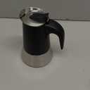 Moka Pot, 4 Cups (7.1 oz) Stovetop Espresso Maker, 304 Stainless Steel Moka Pot, Induction Compatible, Black