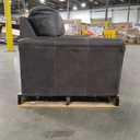 Signature Design by Ashley Navi Faux Leather Modern Queen Sofa Sleeper, Gray (Grey) 38"D x 89"W x 39"H