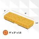 Sponge Mop Refill for Superio Butterfly Mop Only Overall: 9"x3" Screws: 6.5" Apart, 2 Pack (Replacement #1 (2))
