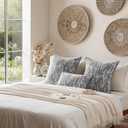 a moment Throw Pillow Covers 20x20 Inch Set of 2, Soft Textured Decorative Tie-Dye Style Cushion Covers, Modern Boho Farmhouse Home Decor Pillow Cases for Couch, Bed, Living Room,Grey