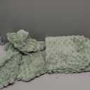 Admitrack Chunky Knit Blanket Throw, 100% Hand Knit Chenille Throw Blanket for Sofa & Home Decor, Soft and Cozy Knitted Throw Blankets (Sage Green51"x63")