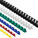 Yunsailing 150 Pack Plastic Binding Combs Plastic Binder Comb Ring 19 Ring Binding Spines Letter Size Spiral coils for Notebook Calendar(1/4 5/16 3/8 1/2 5/8 3/4 in,Multi Colors)