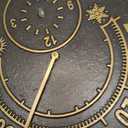 Whitehall Products 1288 Solstice Thermometer Clock, French Bronze